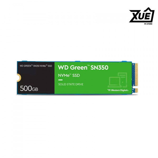 Ổ CỨNG SSD WD SN350 GREEN 500GB M.2 2280 PCIE NVME 3X4 (ĐỌC 2400MB/S - GHI 1500MB/S)-(WDS500G2G0C)
