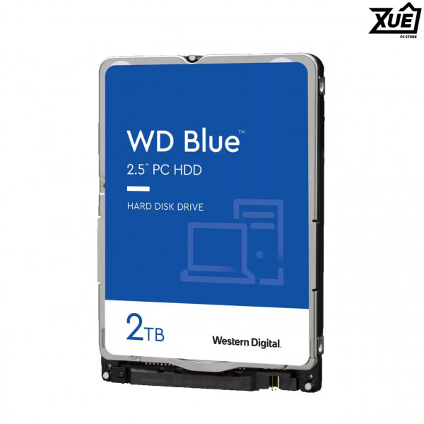 Ổ CỨNG HDD LAPTOP WD 2TB BLUE 2.5 INCH, 5400RPM, SATA, 128MB CACHE (WD20SPZX)