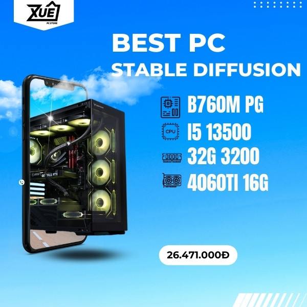 BỘ PC STABLE DIFFUSION 2