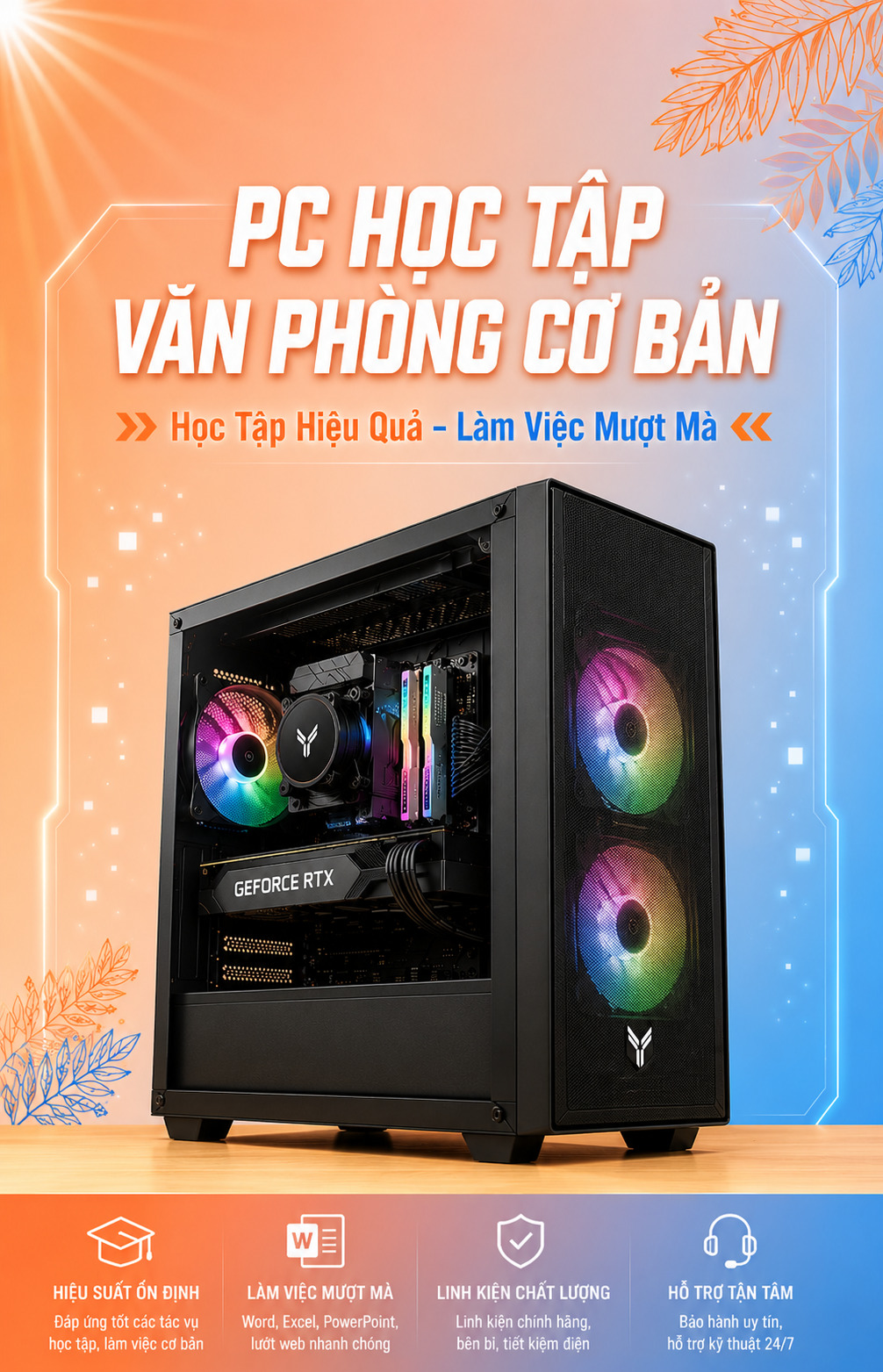 PC HỌC TẬP, VĂN PHÒNG CƠ BẢN