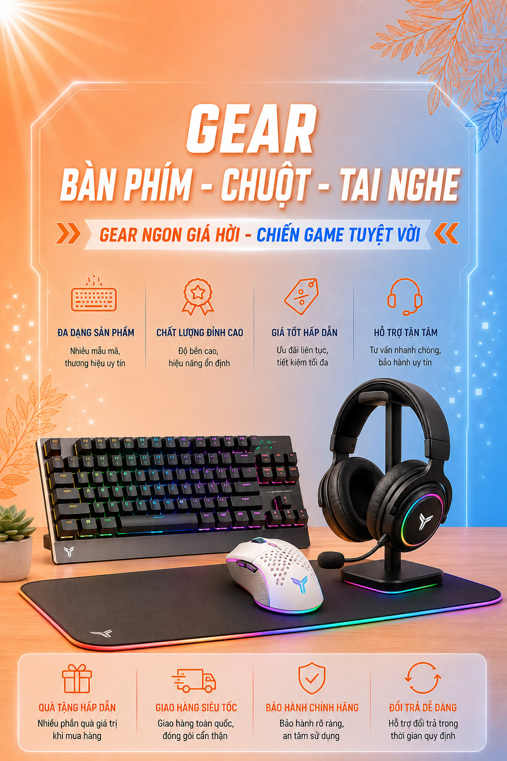 GEAR | PHÍM - CHUỘT - TAI NGHE