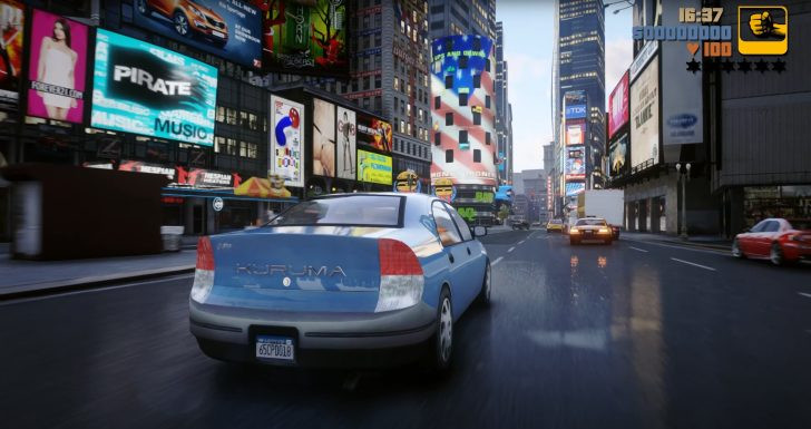 Bản Grand Theft Auto III làm lại dựa trên công nghệ Unreal Engine 5, cải thiện hình ảnh và đồ họa mới