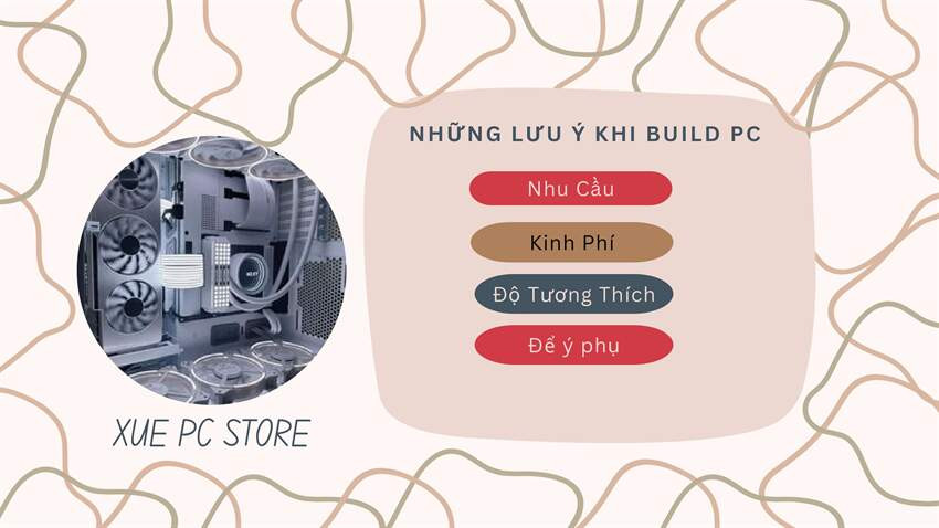 Bạn muốn xây dựng cấu hình cho riêng mình, một số lưu ý dành cho bạn sẽ có trong bài viết dưới đây