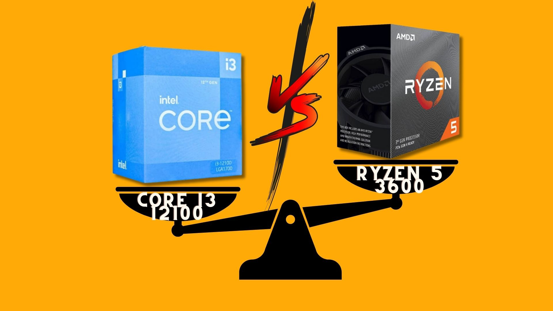 CPU Core i3 12100 và AMD Ryzen 5 3600: CPU nào đem lại hiệu năng tốt hơn
