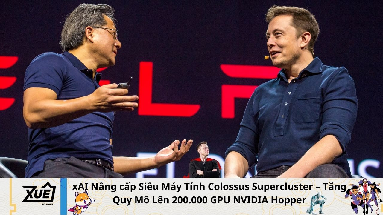 xAI Nâng cấp Siêu Máy Tính Colossus Supercluster – Tăng Quy Mô Lên 200.000 GPU NVIDIA Hopper