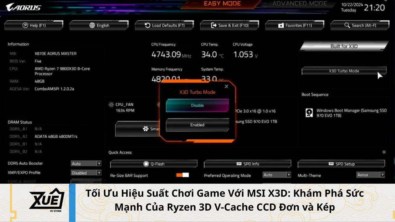 Tối Ưu Hiệu Suất Chơi Game Với MSI X3D: Khám Phá Sức Mạnh Của Ryzen 3D V-Cache CCD Đơn và Kép