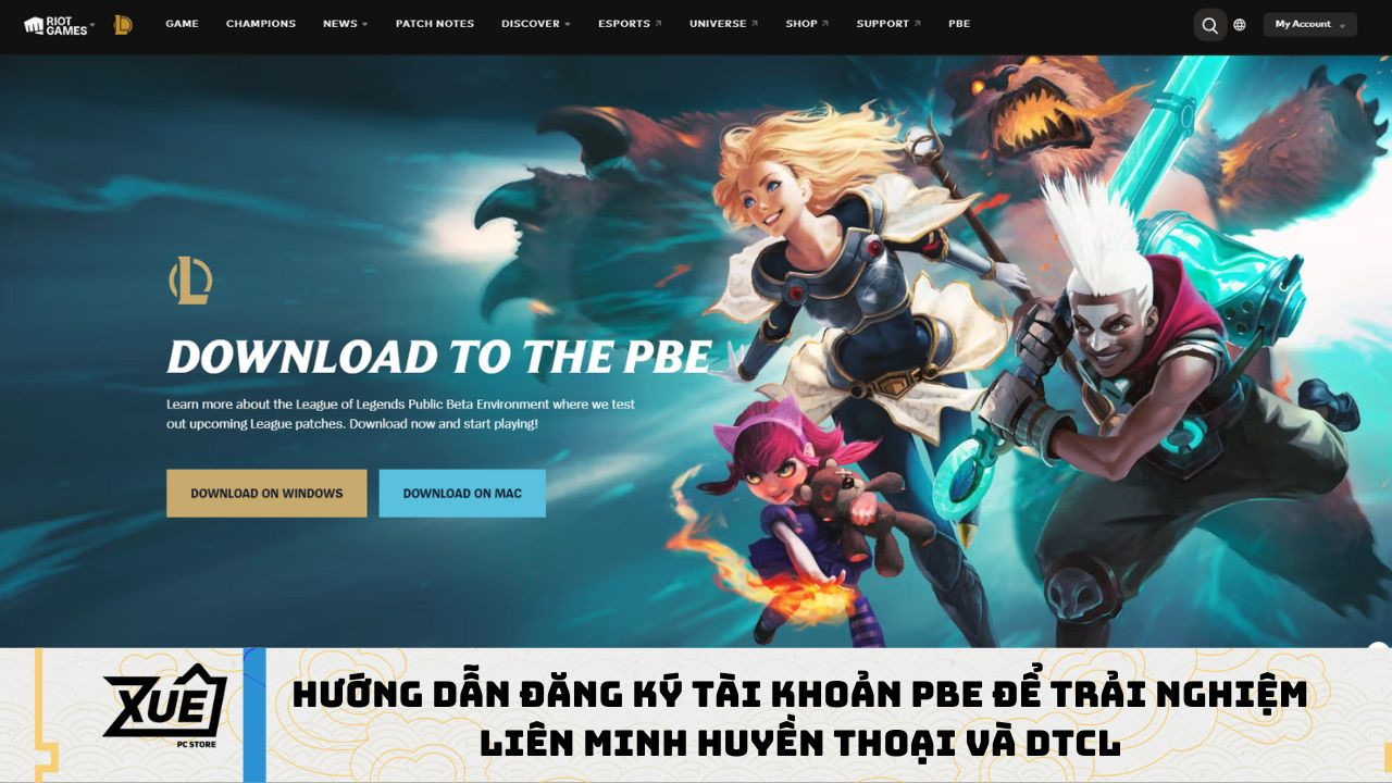 Hướng Dẫn Đăng Ký Tài Khoản PBE Để Trải Nghiệm Liên Minh Huyền Thoại và DTCL