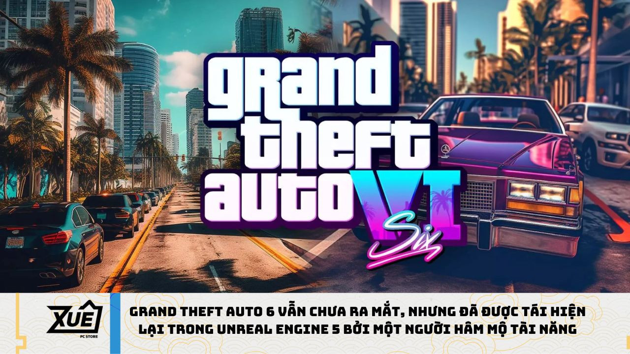 Grand Theft Auto 6 vẫn chưa ra mắt, nhưng đã được tái hiện lại trong Unreal Engine 5 bởi một người hâm mộ tài năng