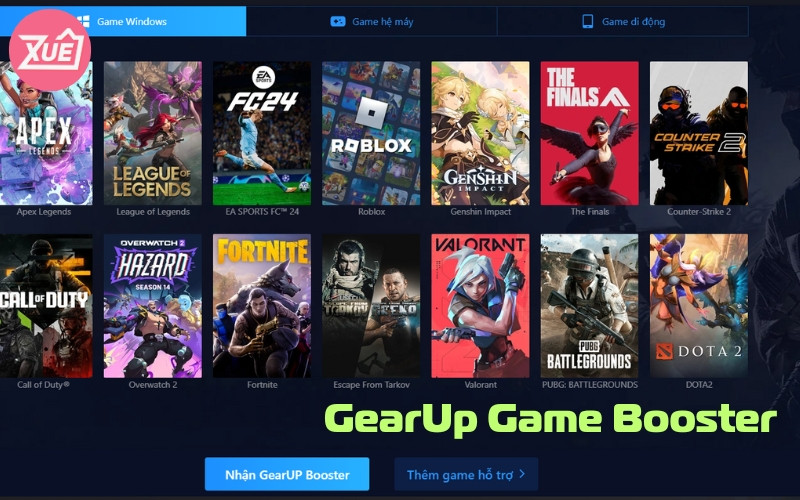 Tải Gear Up Game Booster Miễn Phí - Tăng FPS, Giảm Lag Ngay