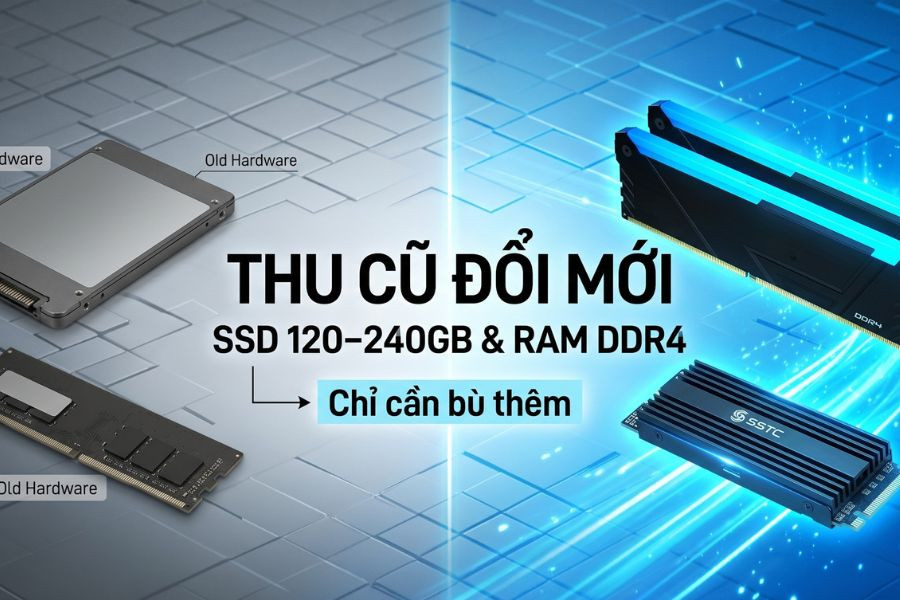 LINH KIỆN CŨ, LÊN ĐỜI MÁY MỚI