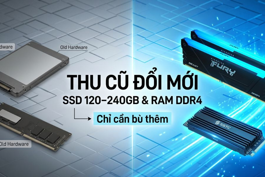 LINH KIỆN CŨ, LÊN ĐỜI MÁY MỚI