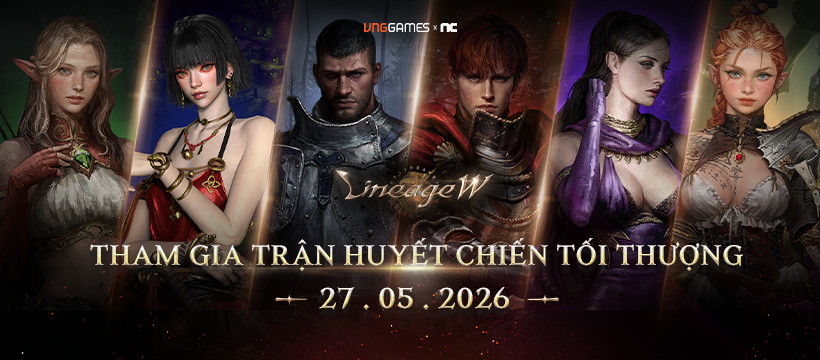 Lineage W Sắp “Bùng Nổ” Tại Việt Nam: Siêu Phẩm MMORPG Kế Thừa 28 Năm Di Sản Lineage Ra Mắt Ngày 27/5/2026!