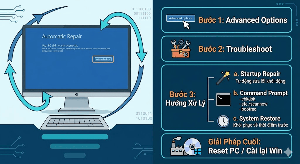 Hướng Dẫn Sửa Lỗi Automatic Repair Trên Windows