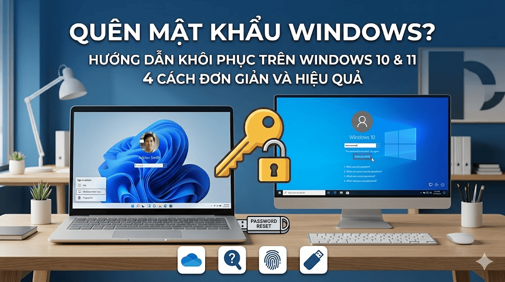 Hướng Dẫn Lấy Lại Mật Khẩu Windows 10 Và Windows 11 Nhanh Chóng