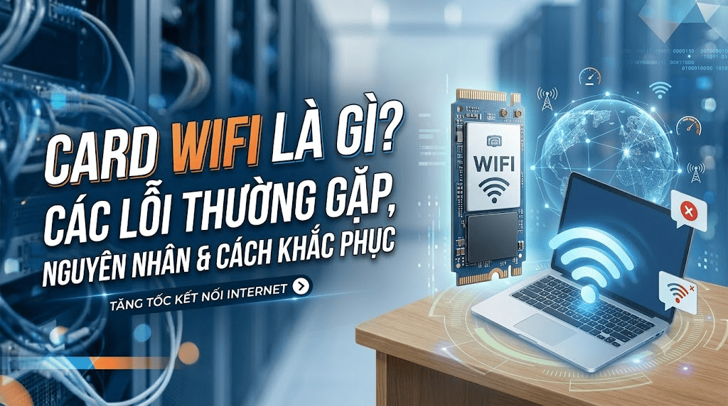 CARD WIFI LÀ GÌ? CÁC LỖI THƯỜNG GẶP, NGUYÊN NHÂN VÀ CÁCH KHẮC PHỤC