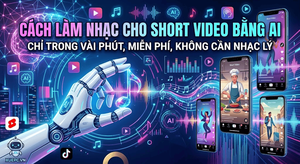 Cách Làm Nhạc Cho Short Video Bằng AI Miễn Phí 2026 | Top 6 Ứng Dụng Tốt Nhất