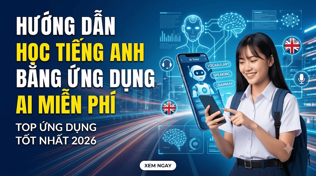 Hướng dẫn học tiếng Anh bằng ứng dụng AI miễn phí: Top các ứng dụng tốt nhất hiện nay (2026)