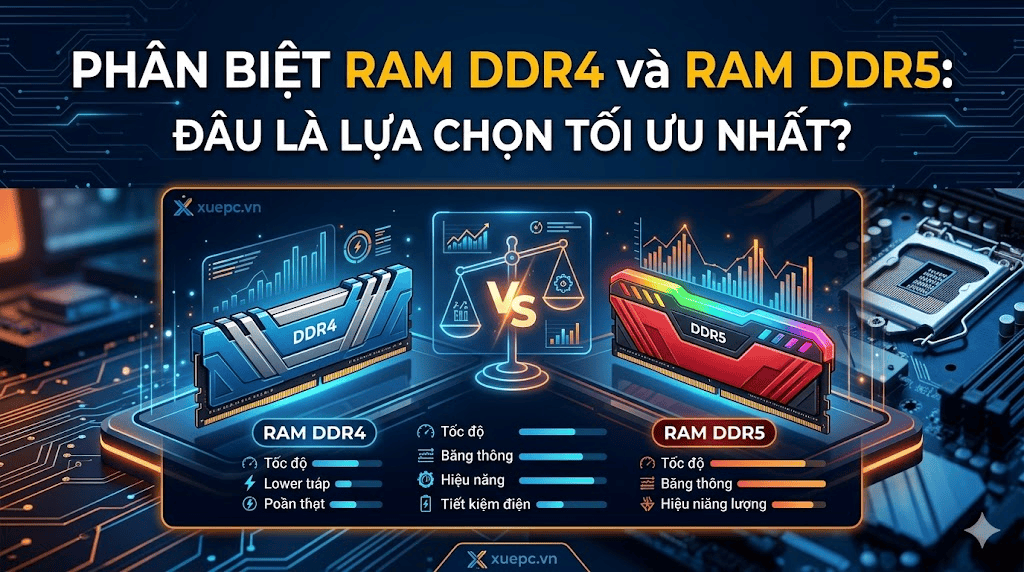 Phân Biệt RAM DDR4 Và RAM DDR5: Đâu Là Lựa Chọn Tối Ưu Nhất?