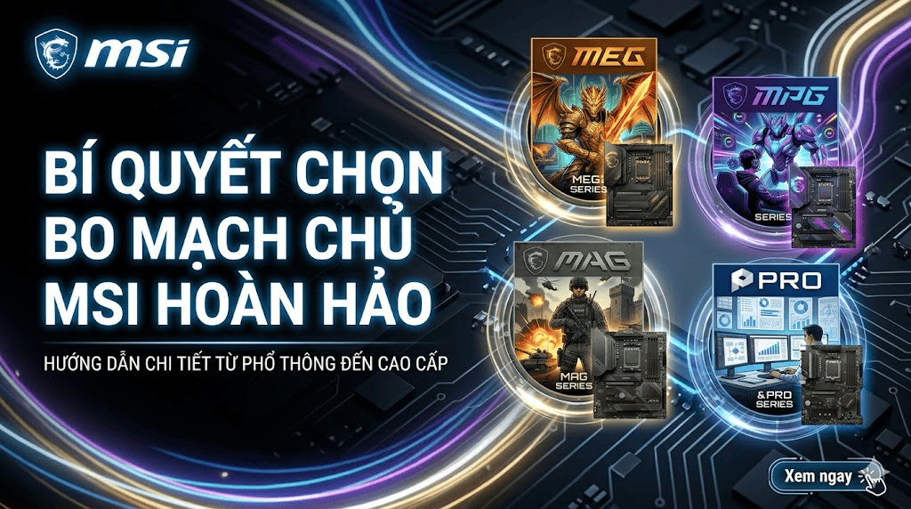 Đánh Giá Các Dòng Main MSI Phổ Biến Nhất: Chức Năng Và Cách Chọn Phù Hợp