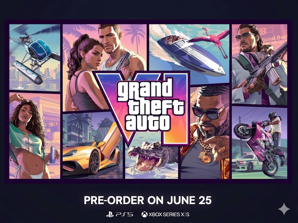 Rockstar Games chính thức mở đặt trước GTA 6, hé lộ bìa game và đoạn phim ngắn mới