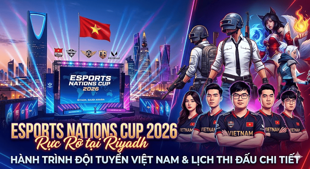 HƯỚNG VỀ RIYADH: Toàn Cảnh World Cup Esports Nations Cup 2026 & Trọng Trách Của Các Đội Tuyển Việt Nam