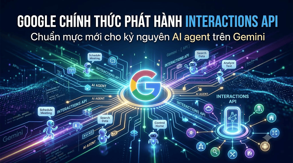 Google chính thức phát hành Interactions API: Chuẩn mực mới cho kỷ nguyên AI Agent trên Gemini