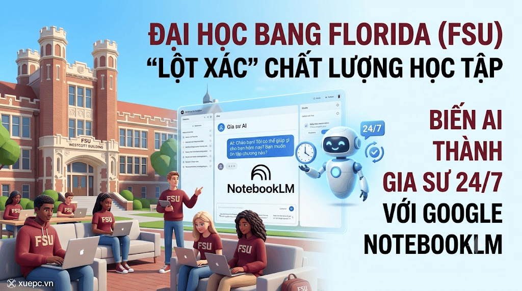 ĐẠI HỌC BANG FLORIDA (FSU) LỘT XÁC CHẤT LƯỢNG HỌC TẬP NHỜ GOOGLE NOTEBOOKLM: BIẾN AI THÀNH GIA SƯ 24/7