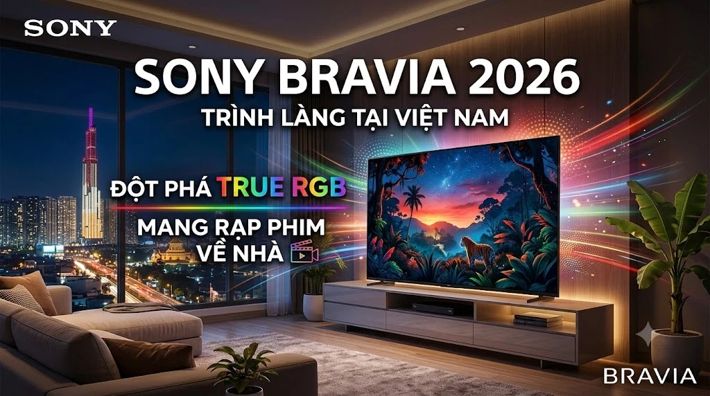 SONY BRAVIA 2026 CHÍNH THỨC RA MẮT TẠI VIỆT NAM: KHAI MỞ CHUẨN MỰC ĐIỆN ẢNH TẠI GIA VỚI CÔNG NGHỆ TRUE RGB