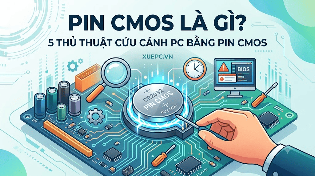 Pin CMOS Là Gì? 5 Thủ Thuật Cứu Cánh PC Bằng Pin CMOS