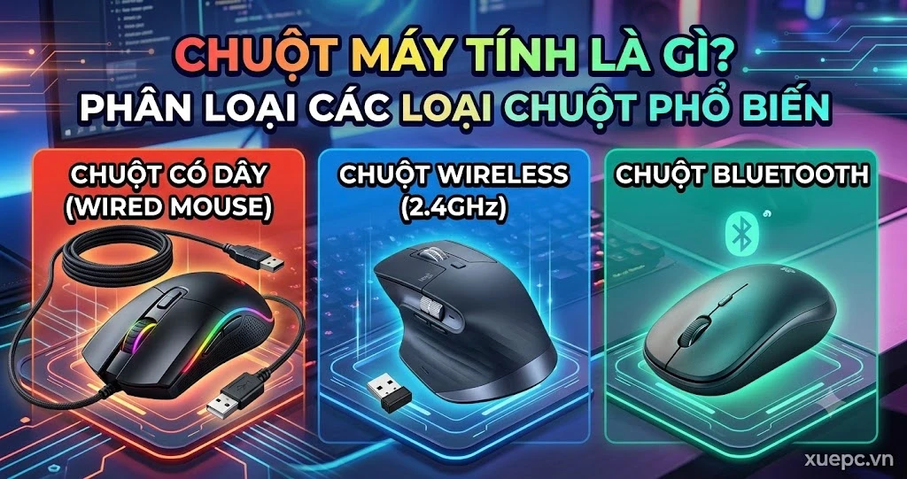 Chuột Máy Tính Là Gì? Phân Loại Các Loại Chuột Phổ Biến Hiện Nay