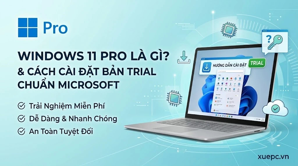 Windows 11 Pro Là Gì Và Cách Cài Đặt Bản Trial Chuẩn Microsoft