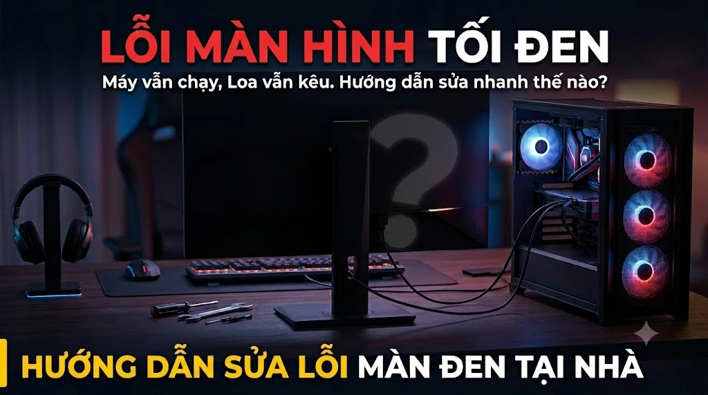Máy Vẫn Chạy, Vẫn Có Âm Thanh Nhưng Màn Hình Tối Đen? Đây Là Cách Cứu Nguy Cấp Tốc!