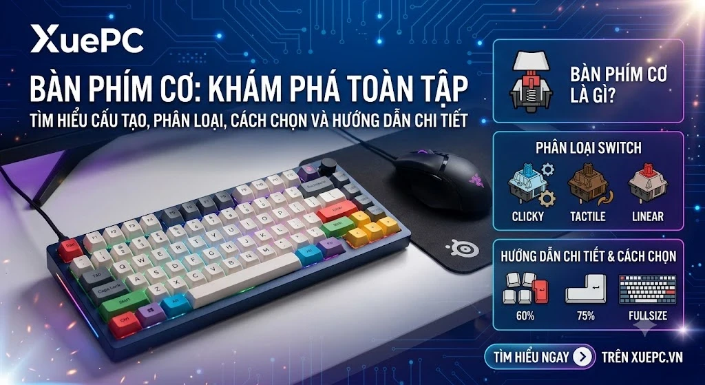 Bàn Phím Cơ Là Gì? Phân Loại Và Hướng Dẫn Chi Tiết
