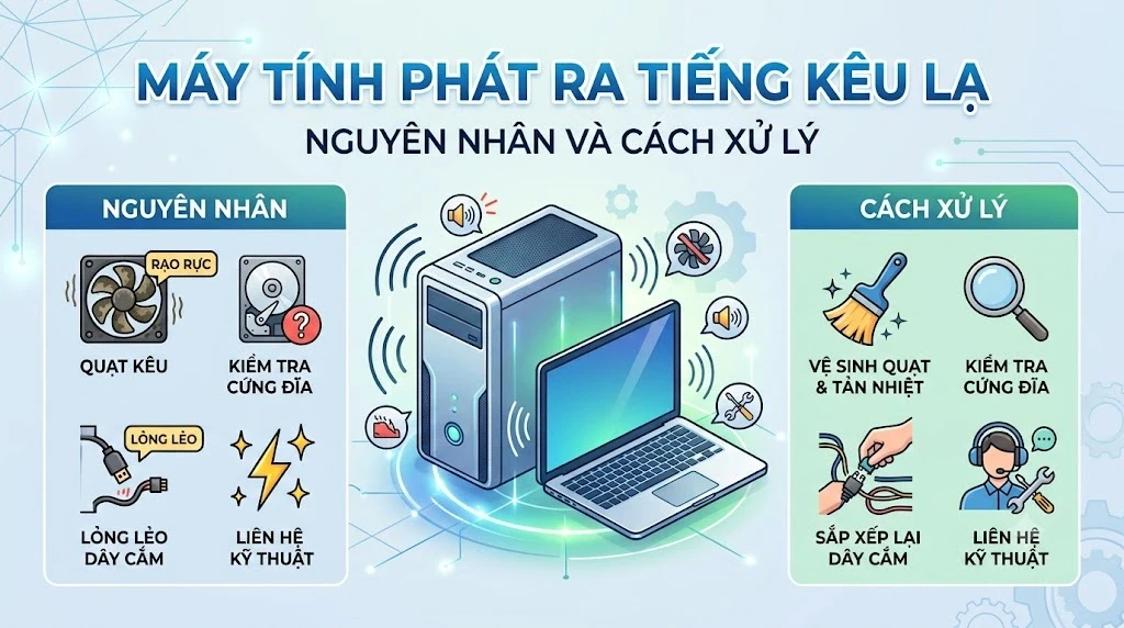 Máy Tính Phát Ra Tiếng Kêu Lạ? Nguyên Nhân Và Cách Xử Lý