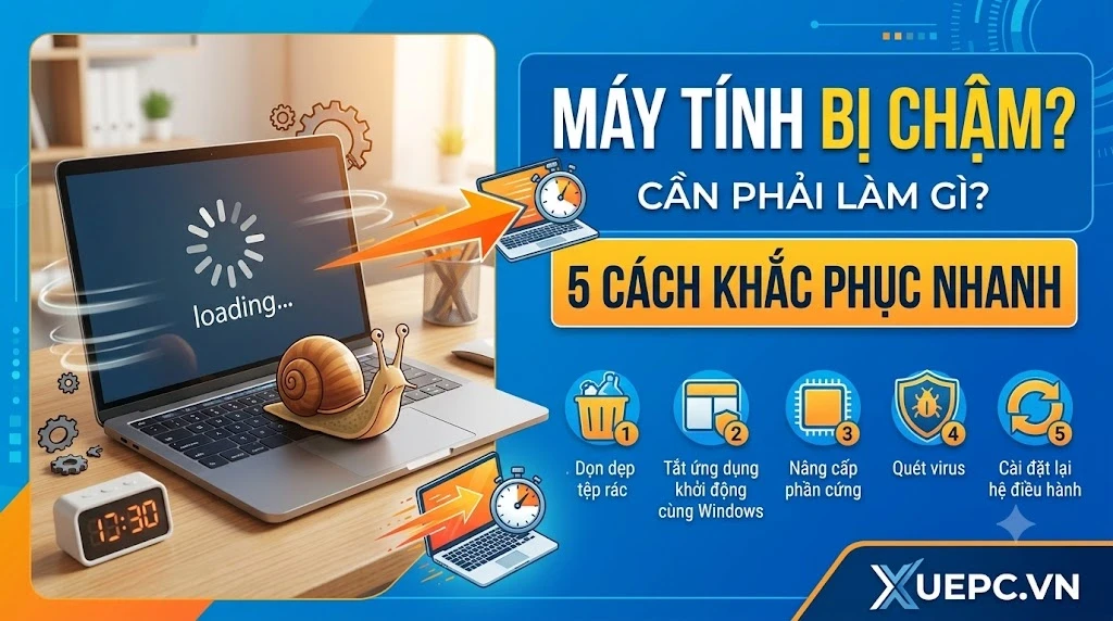 Máy Tính Bị Chậm Cần Phải Làm Gì? 5 Cách Khắc Phục Nhanh