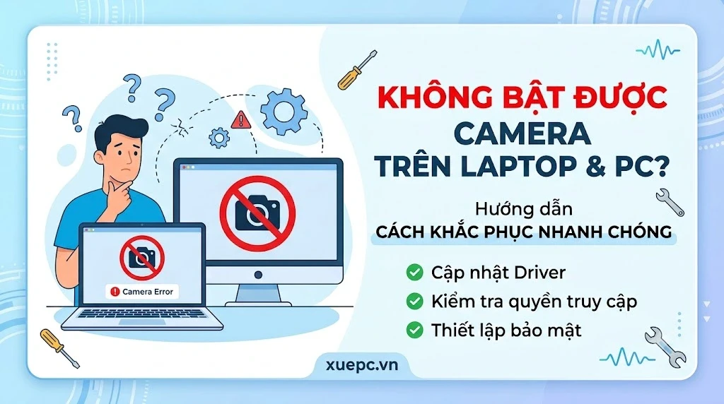 Không Bật Được Camera Trên Laptop và PC? Hướng Dẫn Cách Khắc Phục Nhanh Chóng