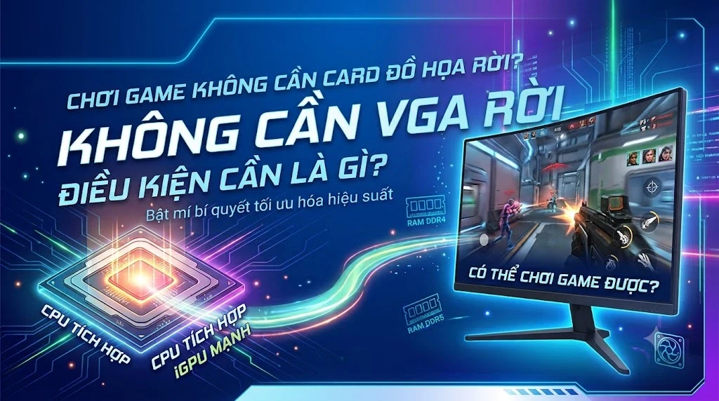 Không Cần VGA Rời Cũng Chơi Được Game? Điều Kiện Cần Là Gì?
