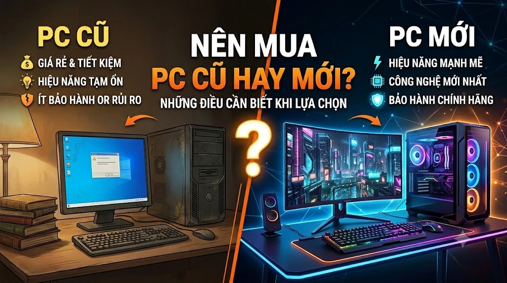 Nên Mua PC Cũ Hay Mới? Những Điều Cần Biết Khi Lựa Chọn