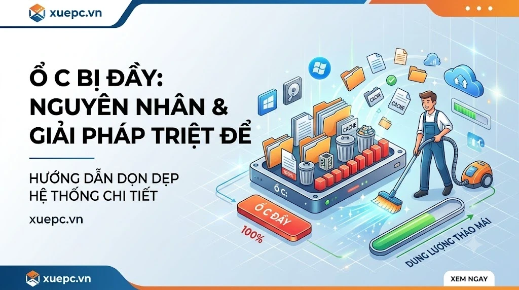 Hướng Dẫn Khắc Phục Lỗi Ổ C Bị Đầy: Nguyên Nhân Và Giải Pháp Triệt Để