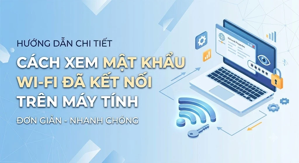 Hướng Dẫn Cách Xem Mật Khẩu Wifi Đã Kết Nối Trên Máy Tính