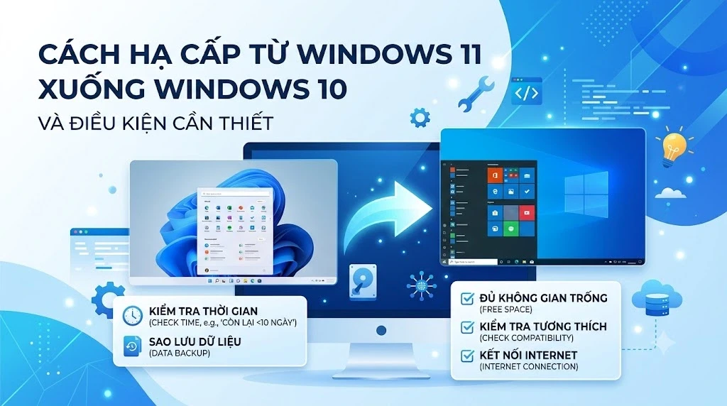 Cách Hạ Từ Win 11 Xuống Win 10 Và Điều Kiện Cần Thiết