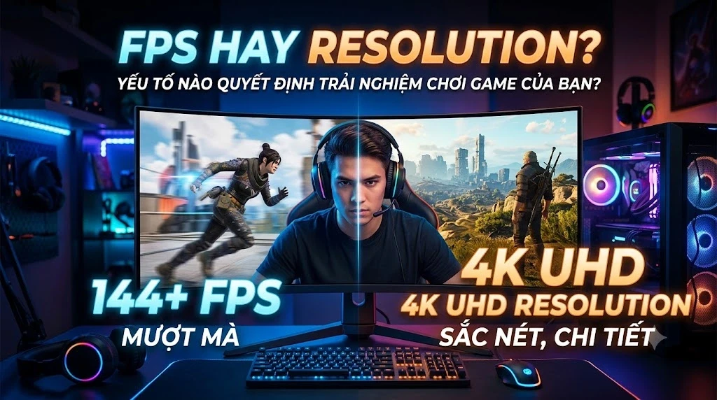 FPS hay Resolution: Yếu Tố Nào Quyết Định Trải Nghiệm Chơi Game Của Bạn?