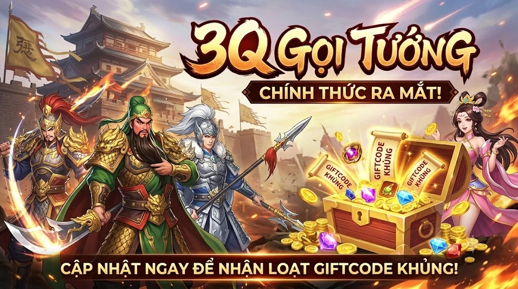 Chính Thức Ra Mắt 3Q Gọi Tướng Đi – Cập Nhật Ngay Loạt Giftcode Khủng !