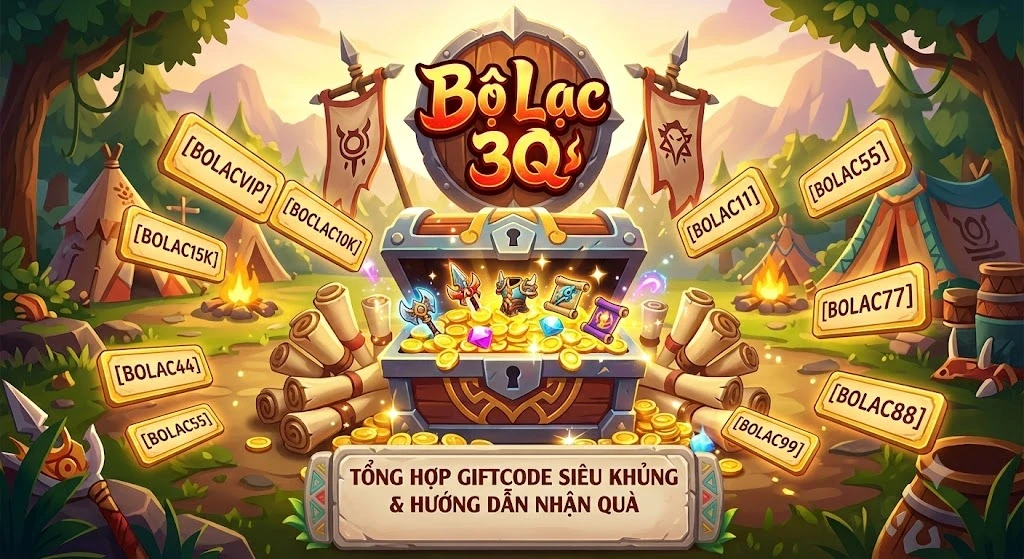 Cơn Sốt Bộ Lạc 3Q Đổ Bộ: Càn Quét Thế Giới Ảo Cùng Loạt Giftcode Siêu Khủng!