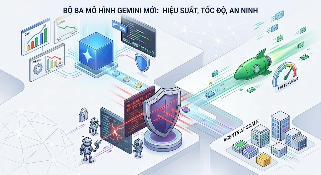 Google chính thức ra mắt các mô hình AI mới: Gemini 3.6 Flash, 3.5 Flash-Lite và 3.5 Flash Cyber