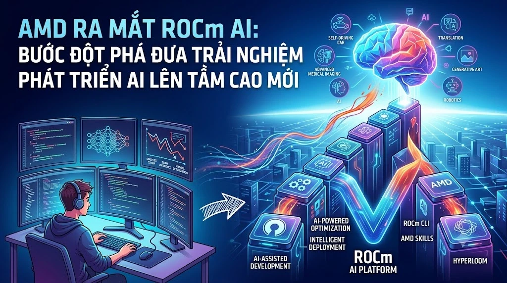AMD Ra Mắt ROCm.AI: Bước Đột Phá Đưa Trải Nghiệm Phát Triển AI Lên Tầm Cao Mới