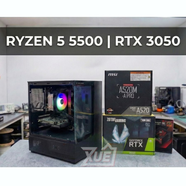 BỘ PC GAMING RYZEN 5 5500 - RTX 3050 6GB OC (XUEPCT03)