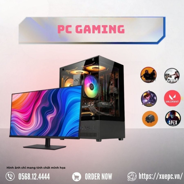 BỘ PC GAMING RYZEN 5 5500 - RTX 3050 6GB OC (XUEPCT03)