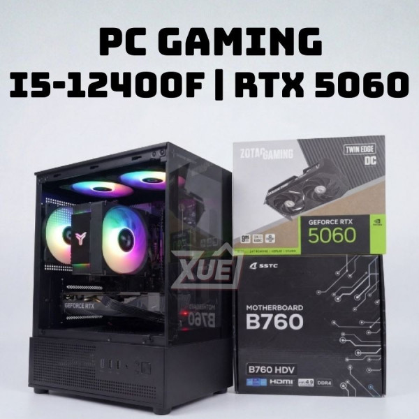 BỘ PC GAMING I5 12400F - RTX 5060 8GB OC (XUEPC008-G)
