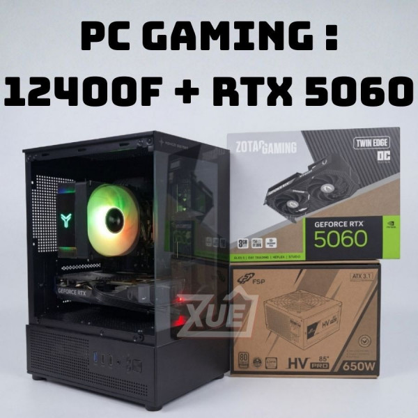 BỘ PC GAMING I5 12400F - RTX 5060 8GB OC (XUEPCT04)